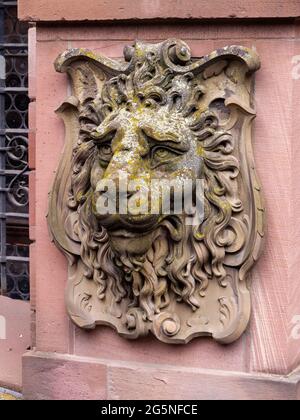 Friedrichsbau all'interno del castello, Heidelberg, Baden-Wuerttemberg, Germania, Europa Foto Stock