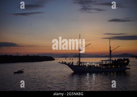 Isola di Kalong, Nusa Tenggara Est Foto Stock