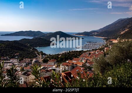 Foto di alta qualità di Turchia Landcape, Antalya. Dalle alte colline, questo paesaggio mostra la sua bellezza Foto Stock