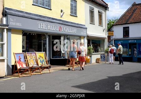 Il red dot gallery, HOLT, North Norfolk, Inghilterra Foto Stock