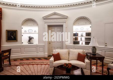 Replica del Presidents Oval Office presso la New York Historical Society & Library, New York, USA Foto Stock