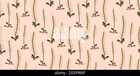 Motivo floreale floreale. Forme floreali moderne motivo senza cuciture. Design esotici moderni per carta, copertina, tessuto, arredamento interno e altri users.pattern. Illustrazione Vettoriale
