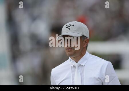 Olivier Robert (fra), Longines Global Champions Tour, Gran Premio di Parigi durante il Longines Paris Eiffel Jumping 2021, Longines Global Champions Tour Equestrian CSI 5 il 26 giugno 2021 al Champ de Mars di Parigi, Francia - Foto Christophe Bricot / DPPI / LiveMedia Foto Stock