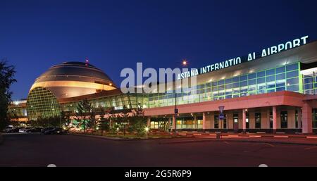 Astana Nursultan Nazarbayev International Airport. Il Kazakistan Foto Stock