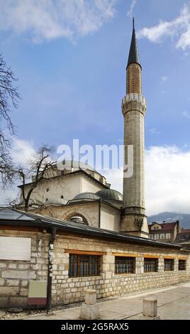 Gazi Husrev-beg moschea di Sarajevo. Bosnia ed Erzegovina Foto Stock