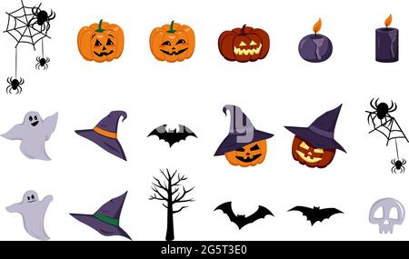 Elementi natalizi per Halloween Illustrazione Vettoriale