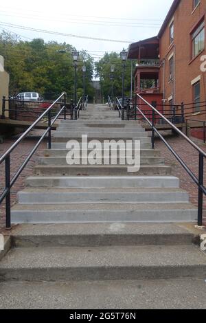 Galina Illinois offre l'opportunità di rallentare, tornare indietro nel tempo e rilassarsi il tutto a breve distanza in auto da Chicago Foto Stock