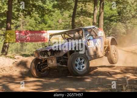 2021 Campionato Italiano velocità Ofroad: Auto da corsa a Ceriano Laghetto, Italia. Foto Stock