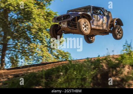 2021 Campionato Italiano velocità Ofroad: Auto da corsa a Ceriano Laghetto, Italia. Foto Stock