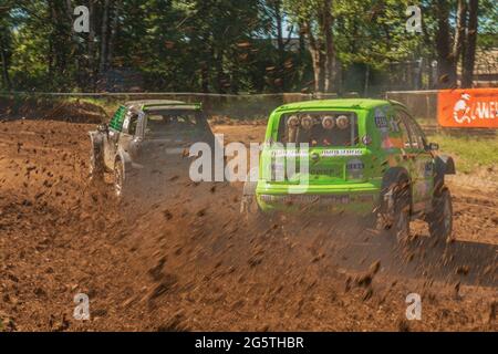 2021 Campionato Italiano velocità Ofroad: Auto da corsa a Ceriano Laghetto, Italia. Foto Stock