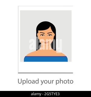 Carica l'icona della tua foto. Icona immagine, immagine o foto. Illustrazione Vettoriale