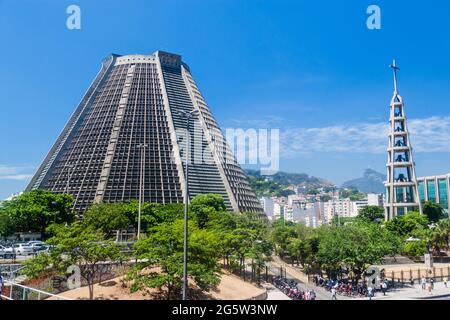 Cattedrale Metropolitana di Rio de Janeiro, Brasile Foto Stock