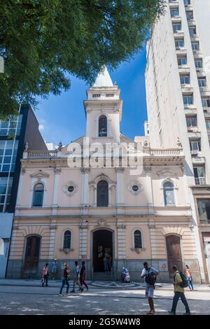SAN PAOLO, BRASILE - 3 FEBBRAIO 2015: Chiesa di Igreja de Santo Antanio a San Paolo, Brasile Foto Stock