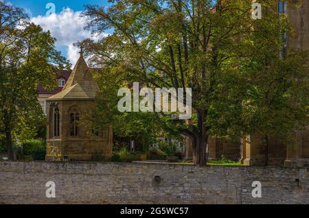 Cappella e Chiesa di Regiswindis, oggi municipio, a Lauffen am Neckar, Baden-Württemberg, Germania. Foto Stock