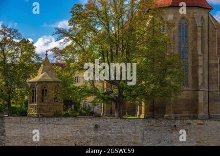 Cappella e Chiesa di Regiswindis, oggi municipio, a Lauffen am Neckar, Baden-Württemberg, Germania. Foto Stock