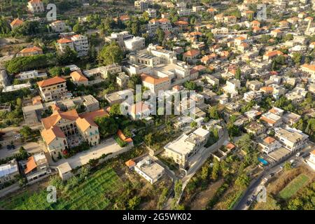 Deir el Qamar Village a Chouf Monte Libano Foto Stock