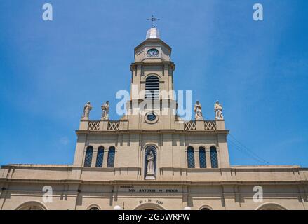 Parroquia San Antonio de Padova (Parrocchia Sant'Antonio di Padova) a San Antonio de Areco, provincia di Buenos Aires, Argentina Foto Stock