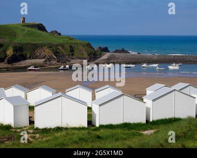 Summerleaze Beach, Bude, Cornwall, Regno Unito Foto Stock