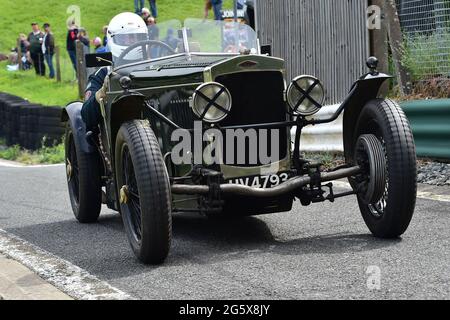 Jeremy Brewster, Frazer Nash Geoghegan Special, Frazer Nash/GN Race, VSCC, Vintage Historic Motorsport Festival, Shuttleworth Nuffield e Len Thompso Foto Stock