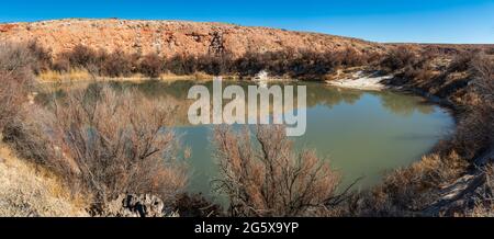 Bottomless Lakes state Park nel New Mexico Foto Stock