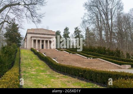 Monumento al luogo di nascita di Abraham Lincoln, sito storico nazionale Foto Stock