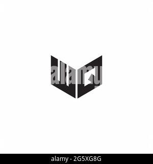 Logo Letter Monogramma disegni iniziali modello isolato su sfondo bianco Illustrazione Vettoriale