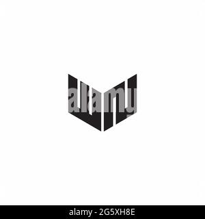 Logo Letter Monogramma disegni iniziali modello isolato su sfondo bianco Illustrazione Vettoriale