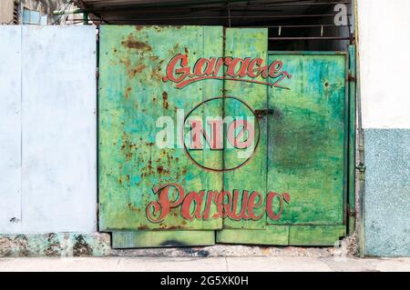 Scene della città di l'Avana, Cuba, 2021 Foto Stock