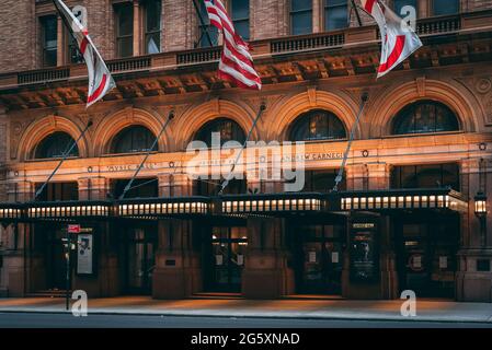 Carnegie Hall architettura, nel centro di Manhattan, New York City Foto Stock