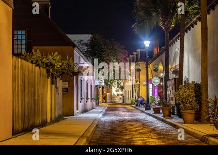 St Augustine, scene FL Foto Stock