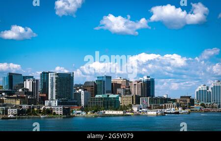vista panoramica sulla città di halifax Foto Stock
