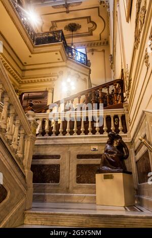 MONTEVIDEO, URUGUAY - FEB 19, 2015: Interno di Palacio Heber a Montevideo, Uruguay Foto Stock