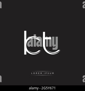 Initial Letter Split Lowercase Logo modello monogramma moderno isolato su colori Bianco Nero con vettore 10 Illustrazione Vettoriale