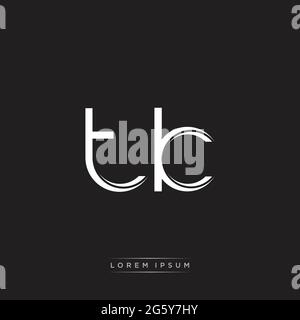 Initial Letter Split Lowercase Logo modello monogramma moderno isolato su colori Bianco Nero con vettore 10 Illustrazione Vettoriale