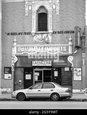 Vecchio storefront in Westlake, Los Angeles, California Foto Stock