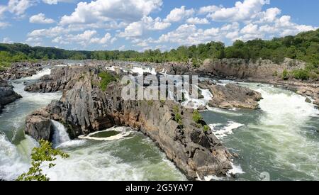 Great Falls primo piano Foto Stock