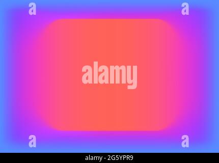 Sfondo astratto con sfumatura vivace dal blu all'arancione con viola e rosa. Combinazione di colori vivace e fluida. Illustrazione Vettoriale