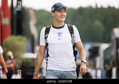 Spielberg, Austria. 01 luglio 2021. George Russell (GBR) Williams Racing. Gran Premio d'Austria, giovedì 1 luglio 2021. Spielberg, Austria. Credit: James Moy/Alamy Live News Foto Stock