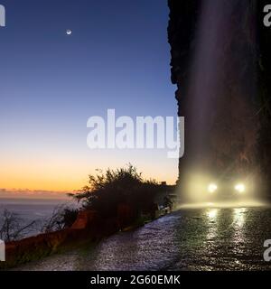 Cascata Anjos, Ponta do Sol, isola di Madeira, Portogallo Foto Stock