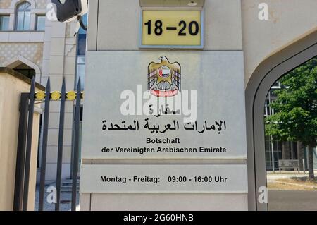 Ambasciata degli Emirati Arabi Uniti, Berlino Foto Stock