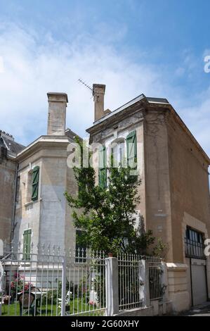 Francia, Pyrénées-Atlantiques (64), Pays Basque, Saint Jean de Luz, casa tradizionale Foto Stock