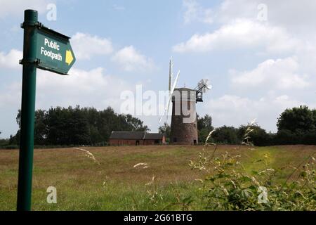 Swannington, Leicestershire, Regno Unito. 1 luglio 2021. Una vista generale di Hough Mill. Swannington è un ex villaggio minerario situato tra Coalville e AS Foto Stock