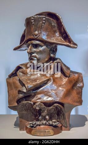 Busto dell'imperatore Napoleone Bonaparte nella Campagna del 1812 di Renzo Colombo Foto Stock