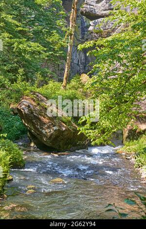 Elbsandsteingebirge Edmundsklamm Hrensko Foto Stock