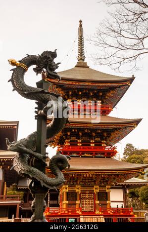 Tempio Naritasan Sinshoji a Narita, Giappone. Foto Stock