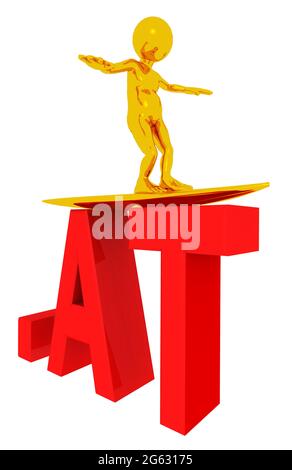 AL dominio di primo livello dell'Austria Foto Stock