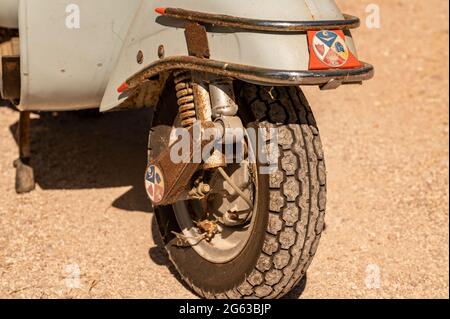 terni ,italia LUGLIO 02 2021 :vespa 50 speciale vintage piaggio Foto Stock