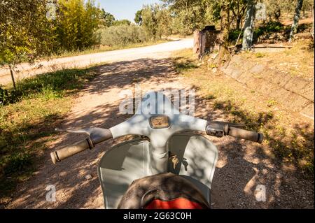 terni ,italia LUGLIO 02 2021 :vespa 50 speciale vintage piaggio Foto Stock
