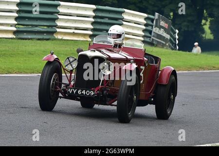 Rupert Mann, Riley Special, Melville Trophy Race for VSCC Specials, VSCC, Vintage Motorsport Festival, Shuttleworth Nuffield e Len Thompson Trophies Foto Stock