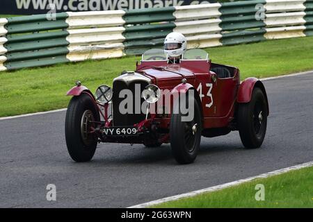 Rupert Mann, Riley Special, Melville Trophy Race for VSCC Specials, VSCC, Vintage Motorsport Festival, Shuttleworth Nuffield e Len Thompson Trophies Foto Stock